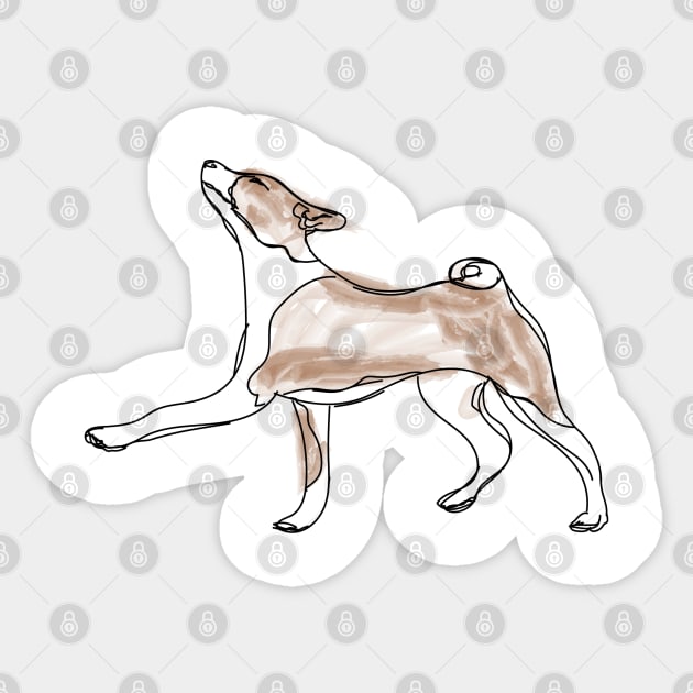 Dog 1 Sticker by Laura Contarino